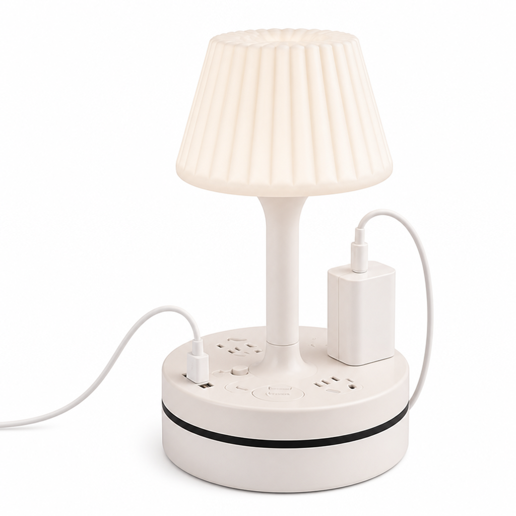 GlowDock™ — Bedside Lamp with Phone Charging