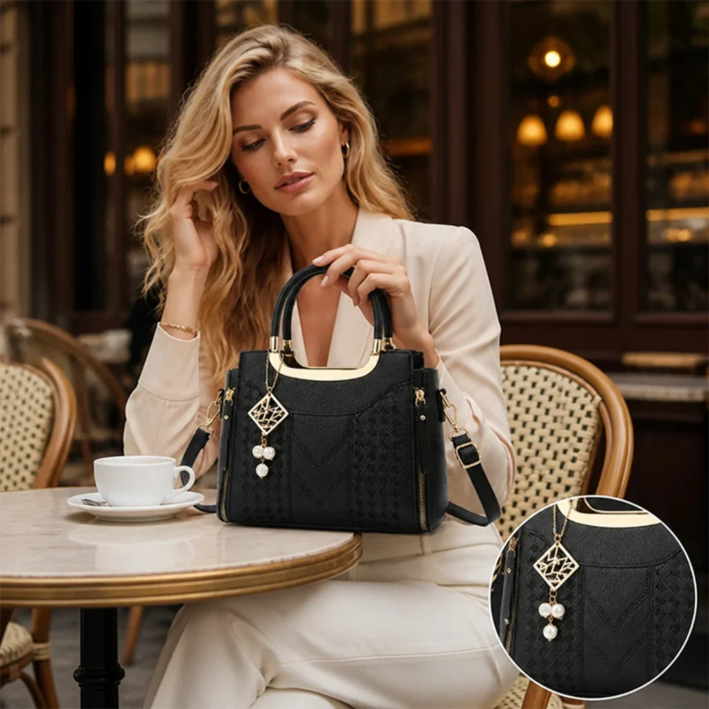 Glamora™ — Classic Quilted Fashion Handbag