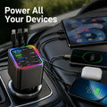 AutoVolt™ — Compact Multi-Port Car Charging Hub