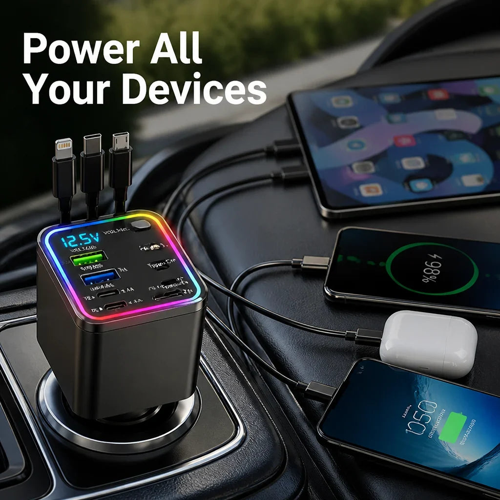 ChargeMax™ — Fast Car Charging Adapter