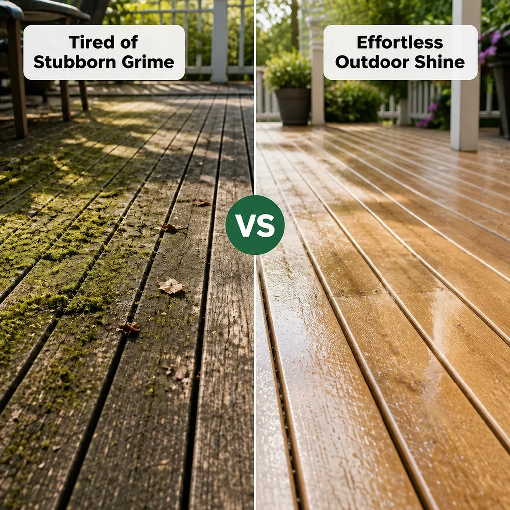 DeckBright™ — Outdoor Surface Cleaner & Brightener