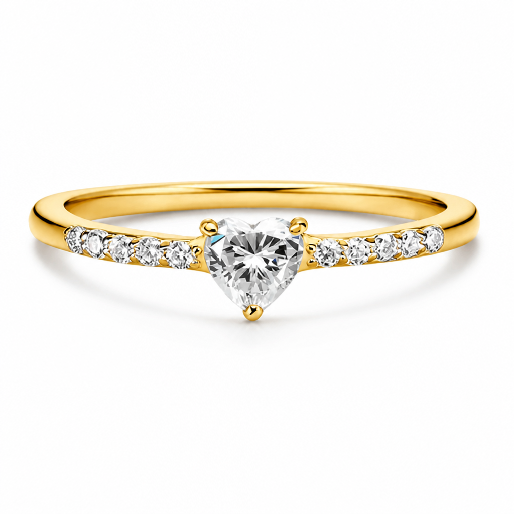LoveCrown™ — Heart Crystal Statement Ring