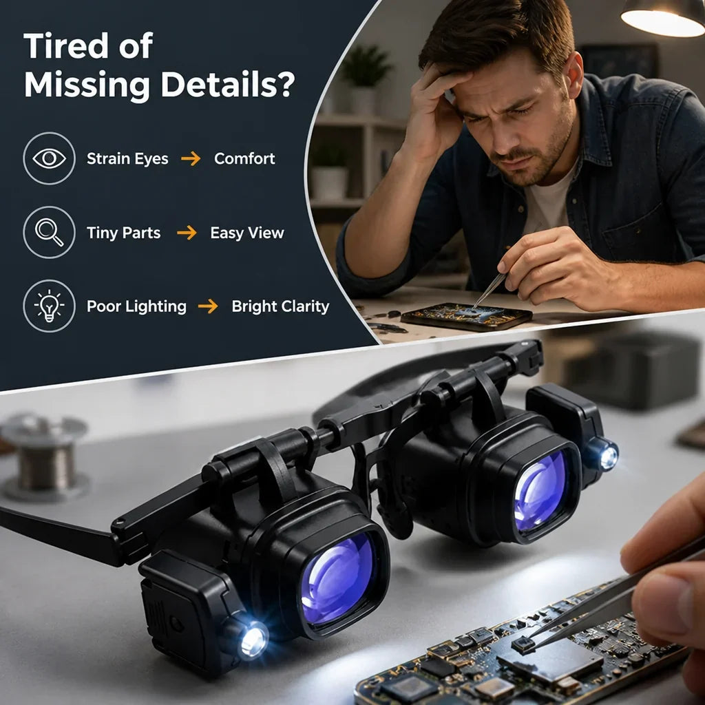 MagnifyMax™ — Multi-Lens Precision Magnifier Set