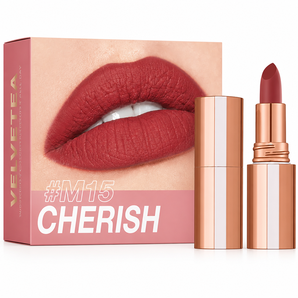 LuxeMatte™ Long-Lasting Matte Lipstick — All-Day Color