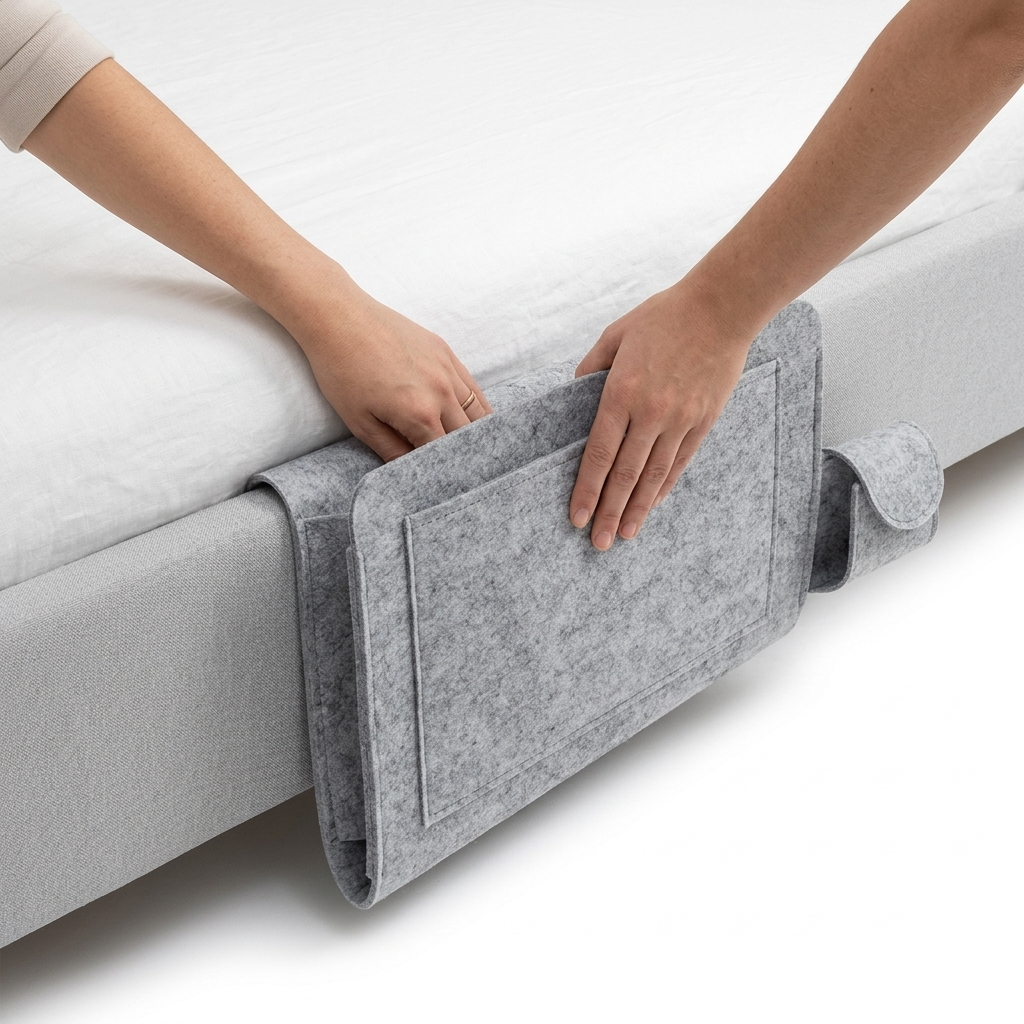 BedCaddy™ — Convenient Bedside Organizer