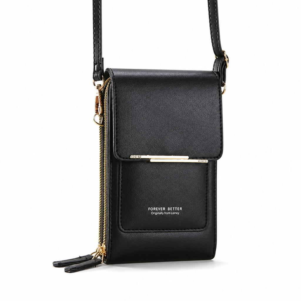 TouchPouch™ Touchscreen Crossbody Phone Wallet — Hands-Free Style
