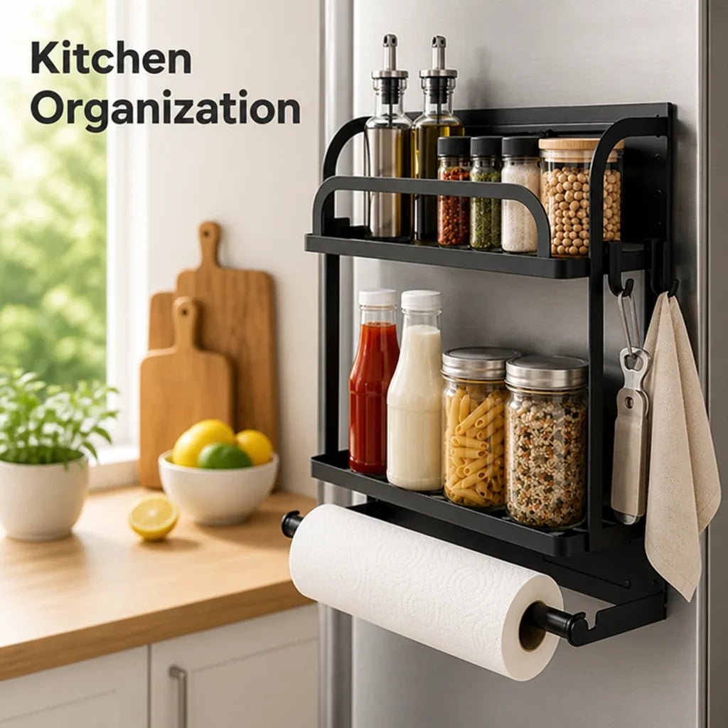 MagnaShelf™ Magnetic Fridge Storage Shelf — Instant Kitchen Space